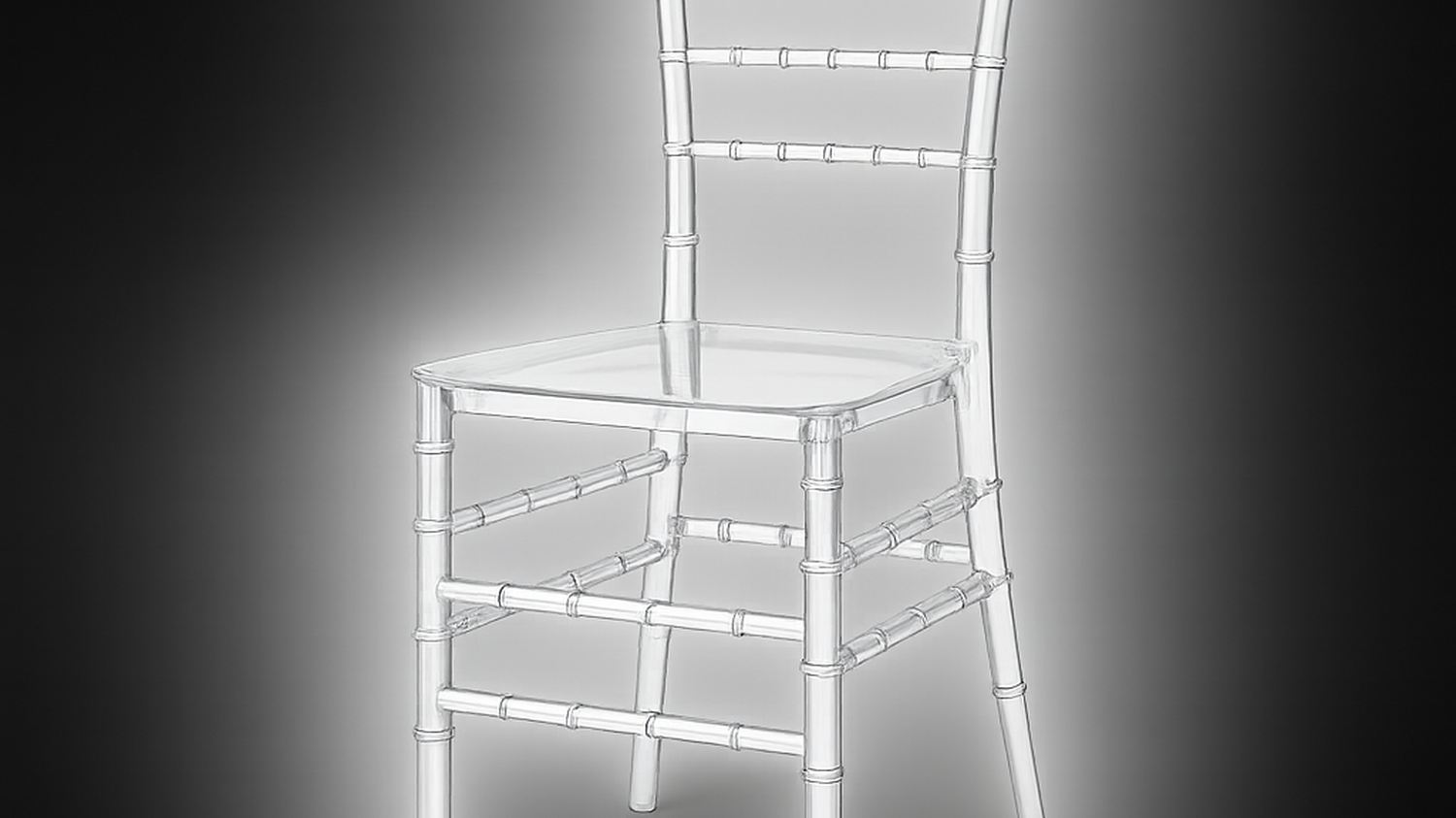 Doorschijnende Chiavari-stoel van Shato.