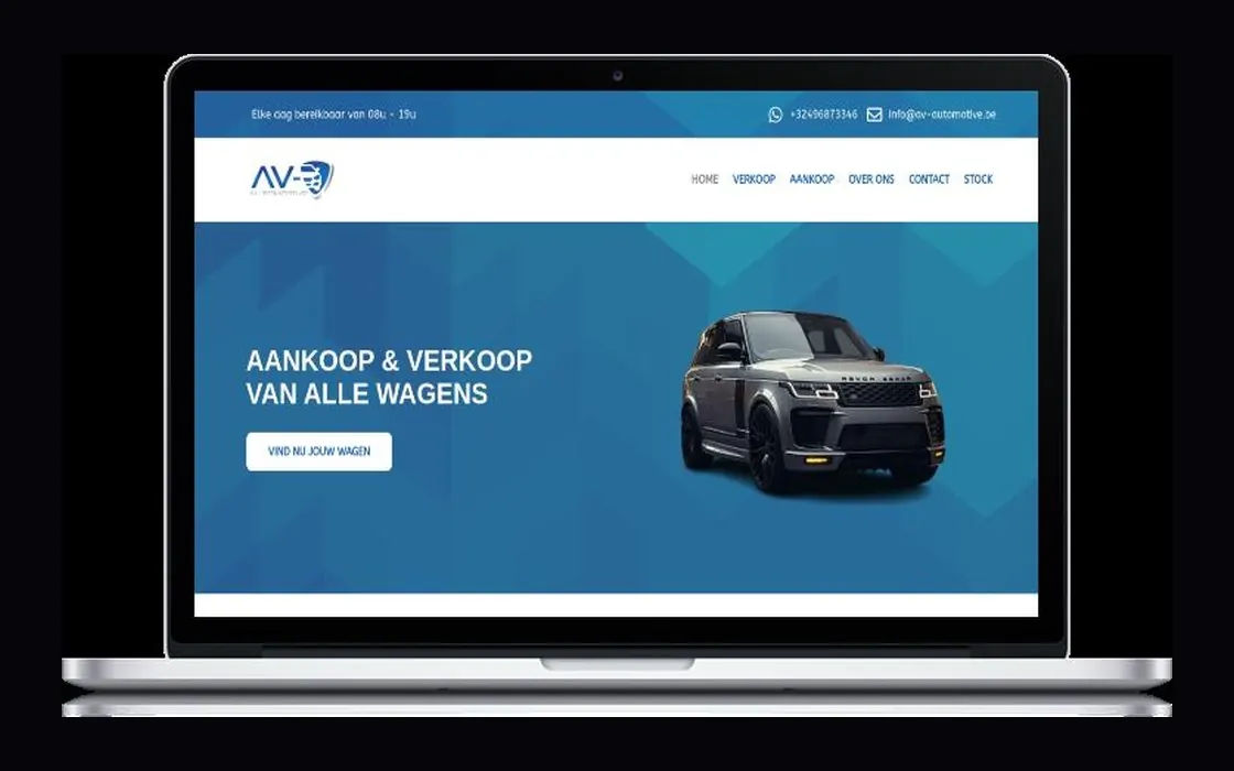 Werk van Creative Hero voor AV Automotive.
